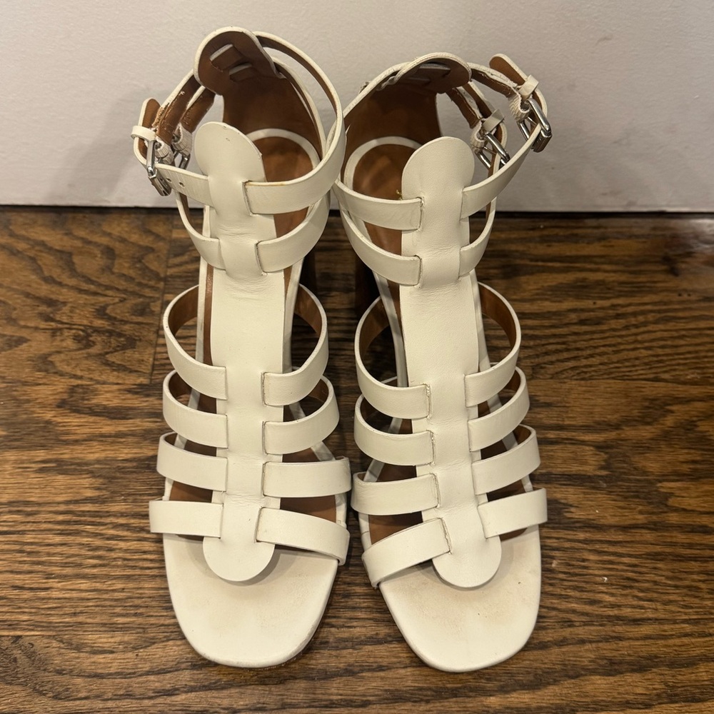 Steven Alan Cream Strappy Sandals